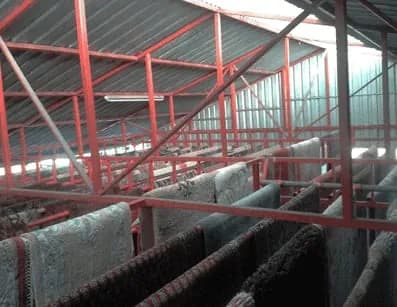 Proces sušenja tepiha vrelim vazduhom